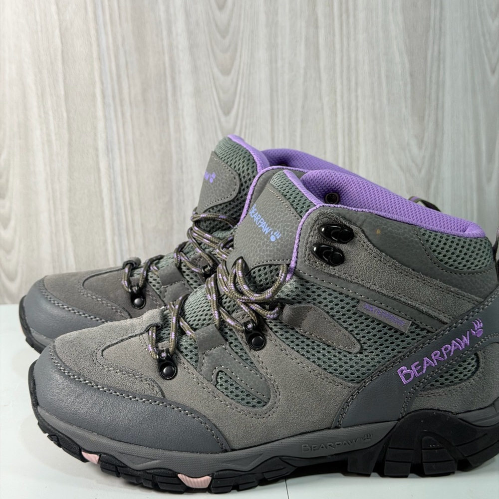 Bearpaw Corsica Women's Waterproof Hiking Winter Boots Size‎ 10 M Gray Purple - Picture 3 of 8